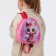Children's backpack 21*9*23, lightning departure, a cat with a bow, pink