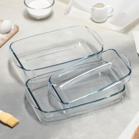 A set of rectangular Borcam baking dishes, 3 items: 1.3 l, 1.95 l, 2.75 liters-14