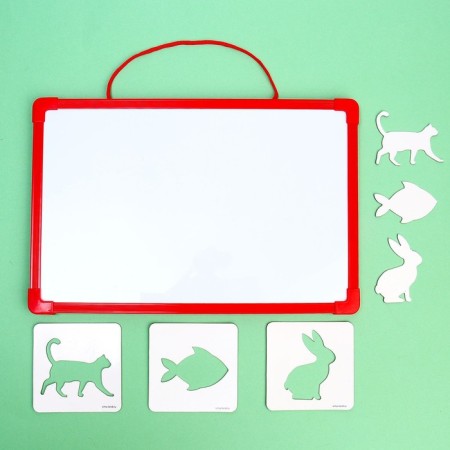 Magnetic marker board “I'm learning to draw. Stencils "-4