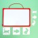Magnetic marker board “I'm learning to draw. Stencils "