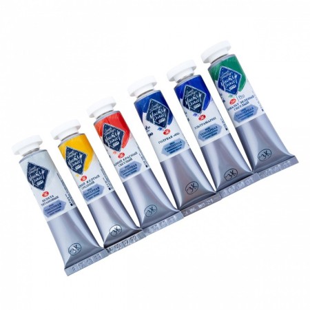 Temporary paints, set of 6 colors x 18 ml, ZHK "Master Class", Basic Colours, in a plastic box, 161392078-4