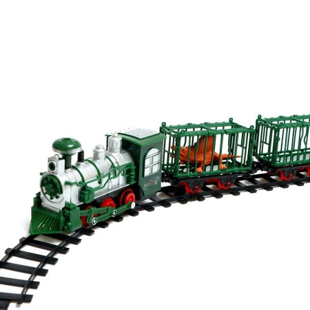Dino train railway, smoke, dinosaurs, batteries-1