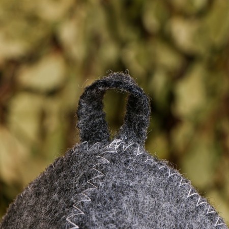 Bath cap with embroidery "Riddle" gray-2