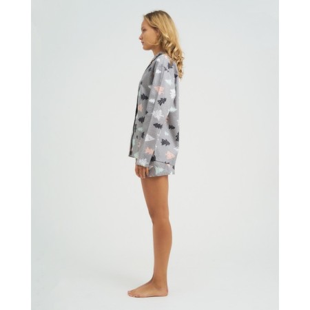 Пижама (рубашка, шорты) женская KAFTAN "Елки", р. 40-42-2