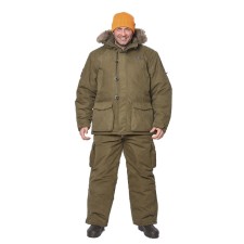 Winter costume for hunting pride khant, size 60-62, height 170-176 cm, khaki color