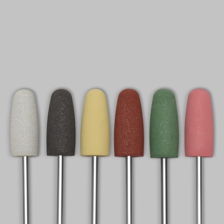 Silicone cutters for polishing, in a package, 6 pcs, d = 10 mm, multi -colored-2