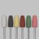 Silicone cutters for polishing, in a package, 6 pcs, d = 10 mm, multi -colored
