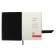 Diary half -dated A5+, 192 leafs Escalada, firm binding with foam, artificial leather "Siff", pancake embossing, metal corners, foil embossing, cream offset 80 g/m², black