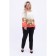 Female blouse, size 52, white color, coral