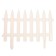 Decorative fence, 35 × 210 cm, 5 sections, plastic, white, Gotika, Greengo