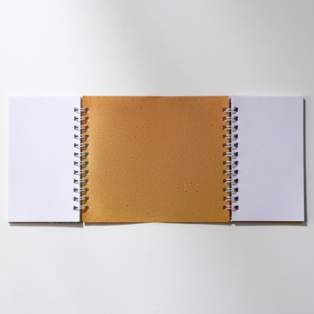Double notebook on the crest, soft cover, size 15x12cm, 48 liters “left, right”-3
