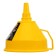 Plastic funnel Denzel, 160 mm with a metal sieve, impotion and flexible tip 9880