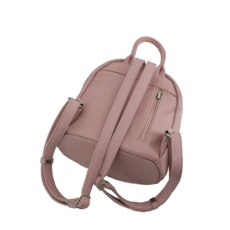 Bag-rugzak (B2829-09140) genuine leather, pink, 1x340x15 cm-1