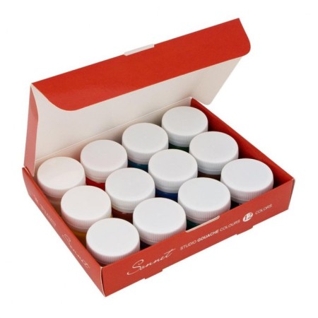 Gouache art, set of 12 colors x 20 ml, ZHK "Sonet", (36411571)-3