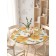 The tablecloth “Sunflower and Bumblebee”, round, oxford, elastic band, size 140x140 cm, diameter 105-120 cm