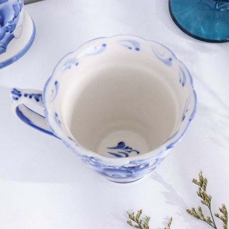 Tea couple "Maria", Gzhel-4