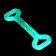 Dog toy "Big Bone", glowing in the dark, massage, 32 x 11, blue