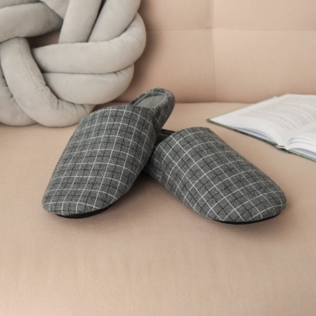 Male slippers, size 44-45, gray color-3