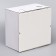 Box for the cake, with a window, white, 30 x 30 x 19 cm