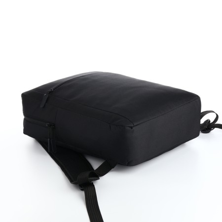 Backpack, lightning department, external pocket, black color-2