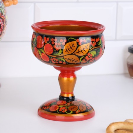 Vase "Jam", 15x11 cm, Khokhloma-6