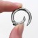 Karabin ring, d = 20/28 mm, thickness - 4 mm, 5 pcs, silver color
