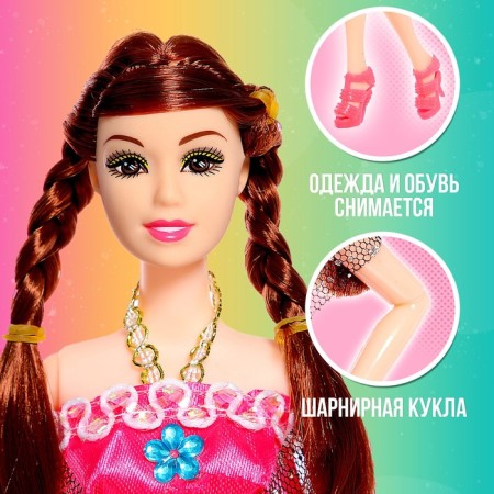 Carbonnic doll "Alla" in a dress, mix-2