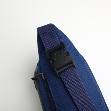 Board belt on a zipper, 2 outer pockets, blue color-4