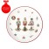 Board of the shade "Nutcracker", d = 25.5 cm, white color