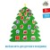 New Year's spandes from felt "Christmas tree"