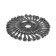 Metal brush for ushm tundra, twisted wire, flat, landing 22 mm, 175 mm