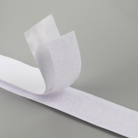 Velcro "loop", on an adhesive basis, 20 mm × 25 ± 1 m, white color-6