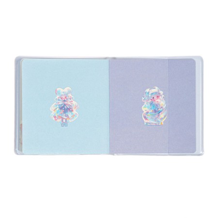 Notebook Gift Book 96l, line, color block, PVC 3D anime cover (9.5x10.5cm)-8