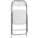 Fold 1 Metal Carcass chair, metal/eco -leather, chrome/white 43x40x77 cm