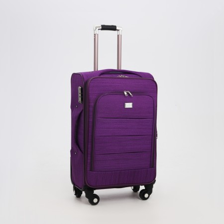 Small 24 suitcase "on lightning, code castle, with extension, purple color-1