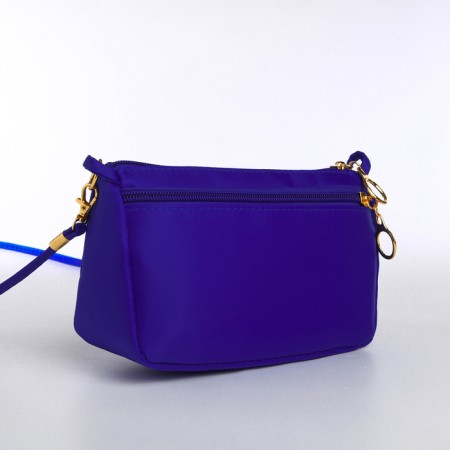 Bag Women's Cross-Bodi with a zipper, blue color-5