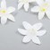 Budon on the leg for decoration "Lily Garden" white 6.5x6.5 cm
