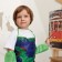 Apron with overturners Children's Ethel "Dino", 49 x 39 cm