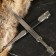 Caucasian dagger, souvenir "Irbis" leather, melchior