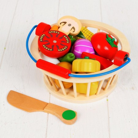 Game set "Vegetables in the basket", 14 vegetables: 5.5 × 5 cm