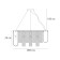 Suspended chandelier Arte Lamp Denebola A4074LM-10CC, E14, 10x40 W, 60x60x26 cm, chrome