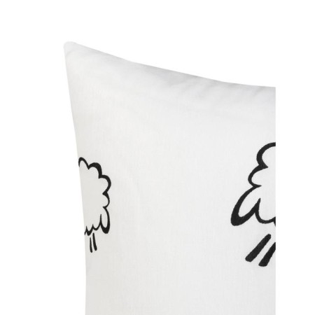 A set of pillowcases, size 40x60 cm, sheep print, white color - 2 pcs.-1