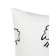A set of pillowcases, size 40x60 cm, sheep print, white color - 2 pcs.