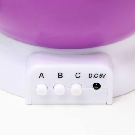 The night designer "Starry sky", rotation, (4AAA or USB) violet. 12*10 cm Risalux-9