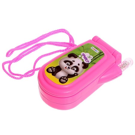 Musical phone "Panda", sound effects, works from batteries, mix-7