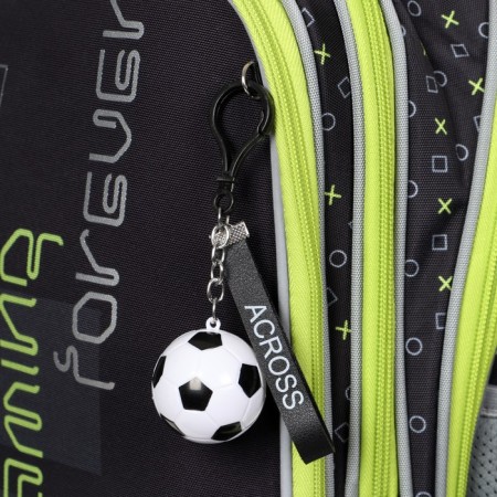 Frame backpack 36 x 29 x 17 cm, Across 192, filling: bag, gray/green ACR22-192-5-8