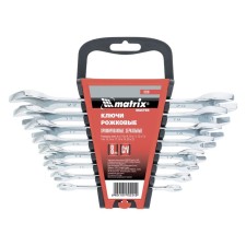 A set of keys of the Matrix Master, 8 pcs., 6-22 mm, CRV, Elliptical, mirror chromium
