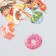 Stickers for creativity "Light dessert" PVS set of 50 pcs 3x2 cm