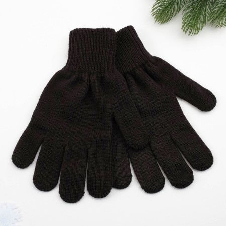 Male gloves, black color, size 22-1