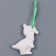 A set of Christmas decorations for coloring 4 pcs "Dinosaurs" with a suspension, brush